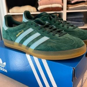 ADIDAS GAZELLE indoor green suede